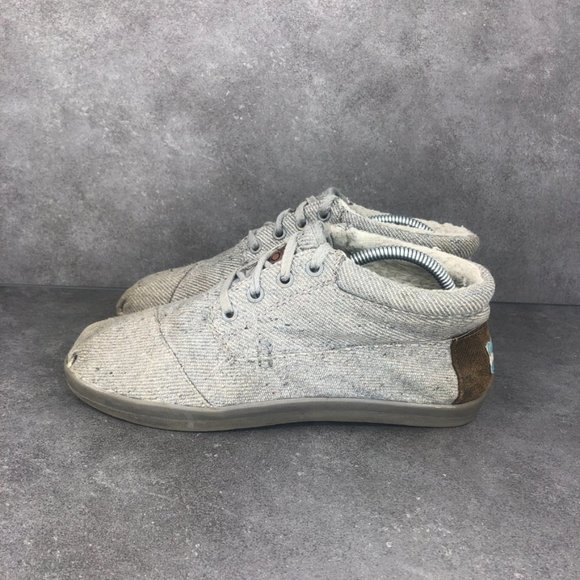 Toms Wool Fleck Fleece Botas Ankle Boot, Grey, Women's 8.5 - Picture 5 of 10